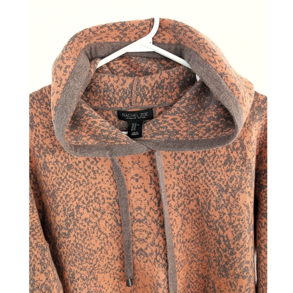 Beautiful Rachel Zoe Peach-Orange and Gray Women's Hoodie XL - Picture 2 of 5